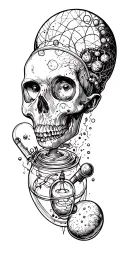 Science themed tattoo tattoo design idea