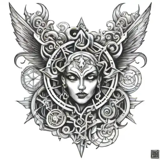 jinx arcane tattoo design idea