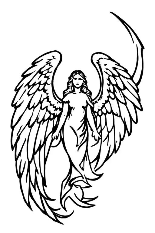 333 angel number tattoo design idea