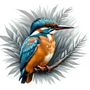 Kingfisher tattoo design idea