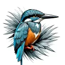 Kingfisher tattoo design idea