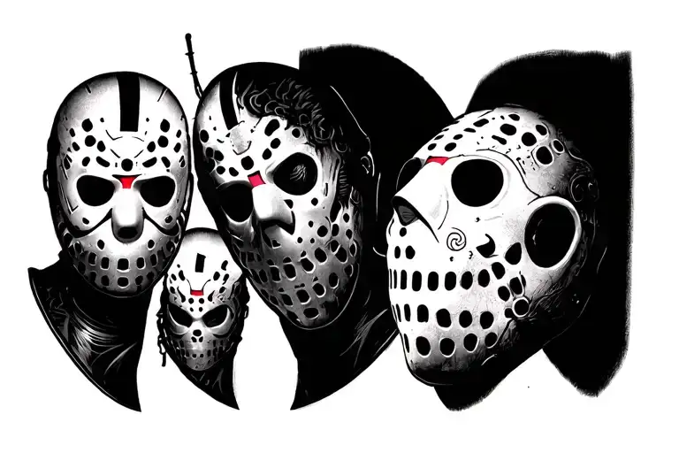 jason vorhees mask tattoo design idea