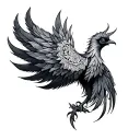 Mandala Phoenix tattoo design idea