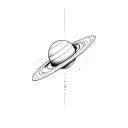 saturn tattoo design idea