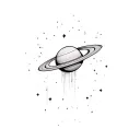 saturn tattoo design idea