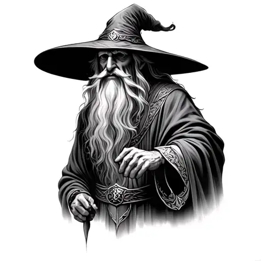Gandalf tattoo design idea