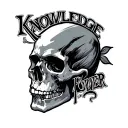 knowledge is power tattoo design idea