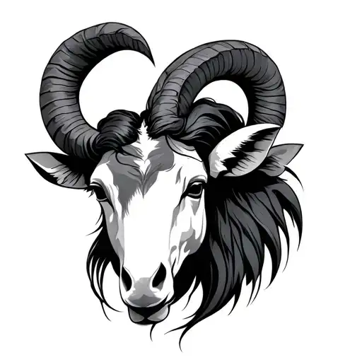 aries and Sagittarius zodiac sign tattoo design idea