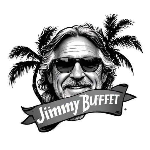 Jimmy Buffett tattoo design idea