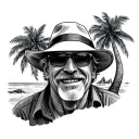 Jimmy Buffett tattoo design idea