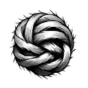 frayed knot tattoo design idea