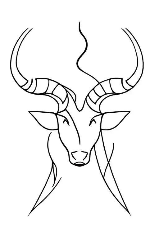 Combination of Taurus, Gemini and Aquarius symbol tattoo design idea