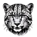 Snow Leopard tattoo design idea