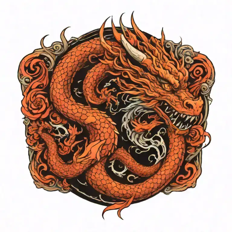 dragon tattoo design idea