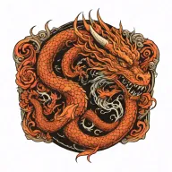 dragon tattoo design idea