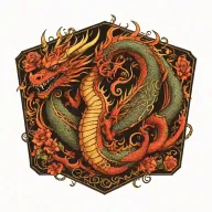 dragon tattoo design idea