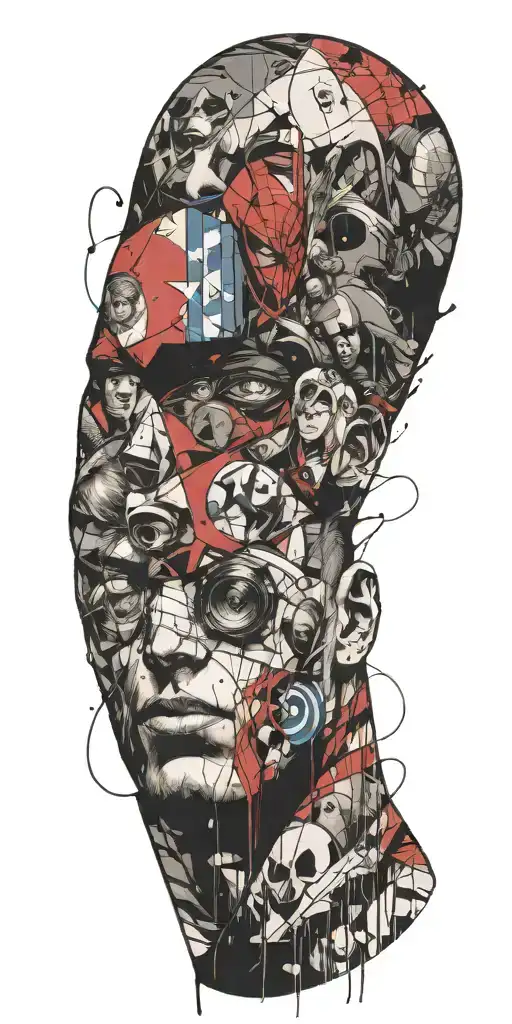 comics marvel tattoo design idea