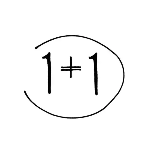 1+1=11 tattoo design idea