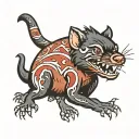 tasmanian devil tattoo design idea