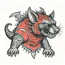 tasmanian devil tattoo design idea