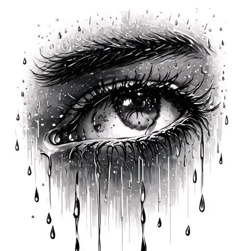 Tears In The Rain tattoo design idea