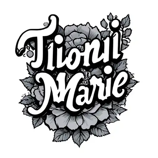 "Tionii Marie" Abc Blocks tattoo design idea