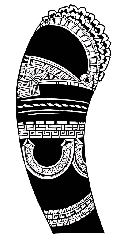 Mayan backgrounds sleeve design tattoo design idea