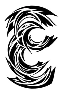 Initial C tattoo design idea