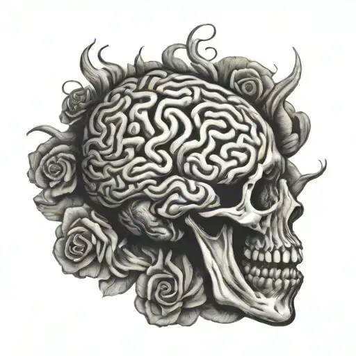 Brain Cancer tattoo design idea