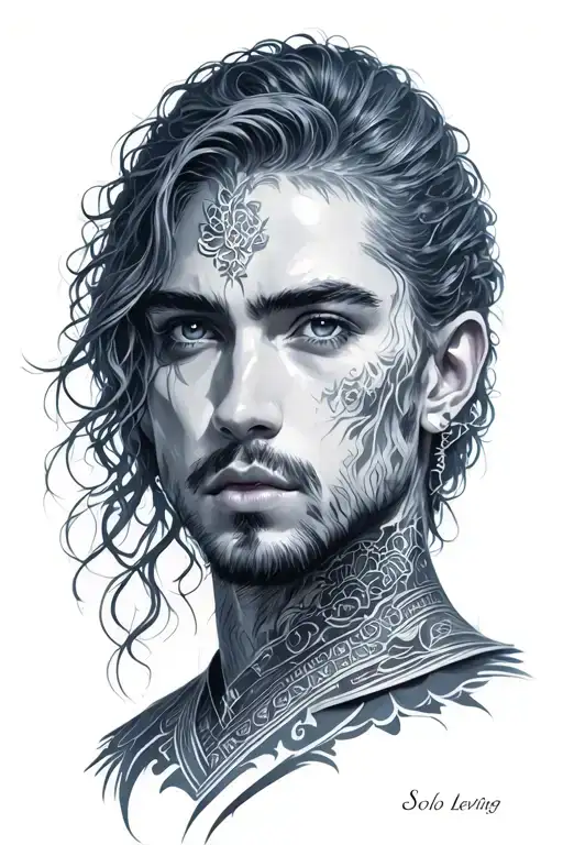 Solo leveling beru tattoo design idea