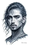 Solo leveling beru tattoo design idea