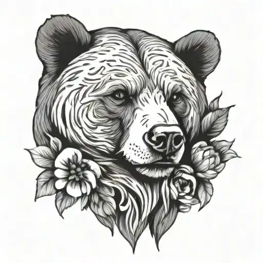 the bear in the paw sulli tattoo design idea