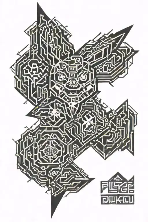 Pokemon Pikachu tattoo design idea