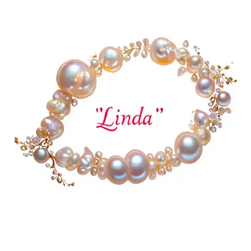 "Linda " pearl inside tattoo design idea