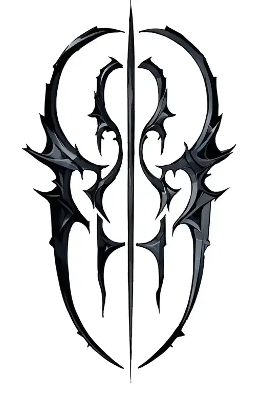 chaos symbol tattoo design idea