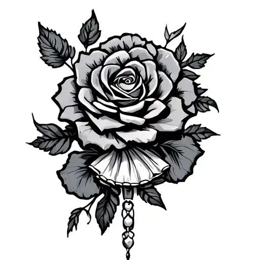 Garter tattoo design idea