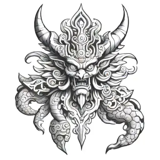 vajra tattoo design idea