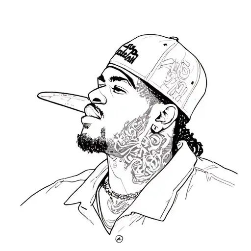 Aerosol rapper Hurban Style 1994 tattoo design idea