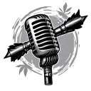 Mic tattoo design idea