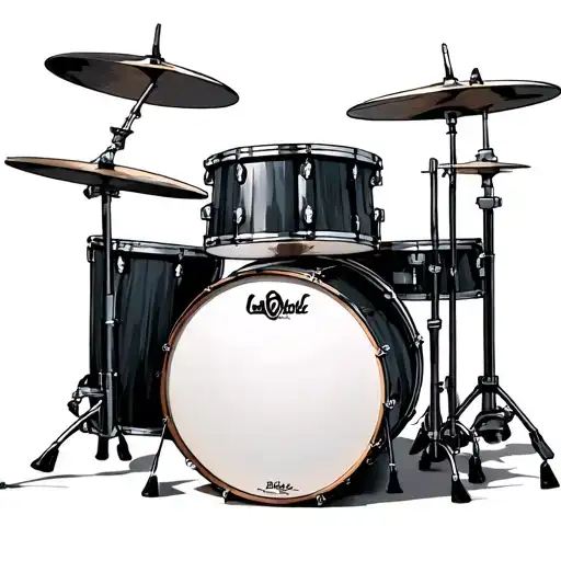 drums tattoo design idea