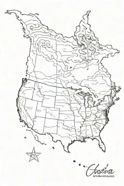 living in three different states: Ohio, Georgia, and Alabama tattoo design idea