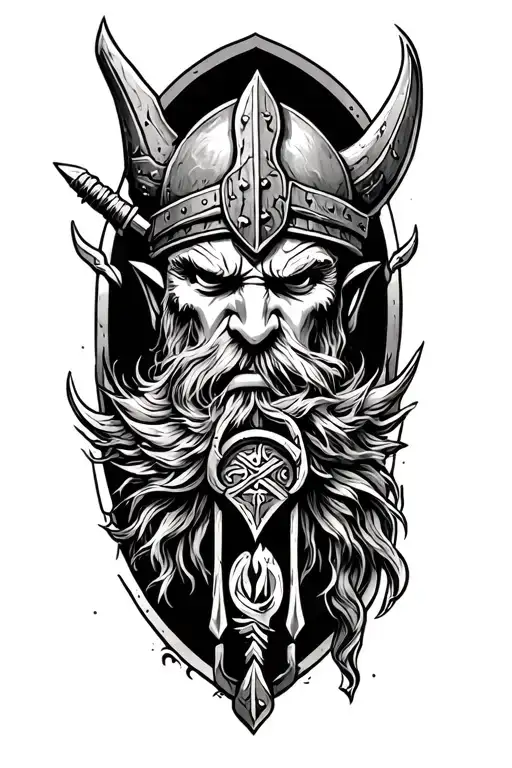 viking ruin compus and symbol arm sleve tattoo design tattoo design idea