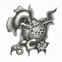 kidney surgey tattoo design idea