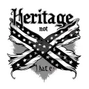 "Heritage not hate " "Heritage not hate " Rebel Flag embedded inside tattoo design idea