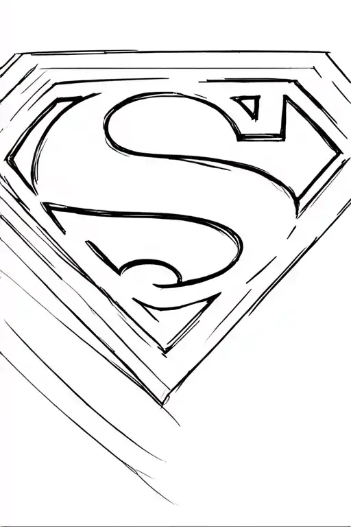 superman logo tattoo design idea