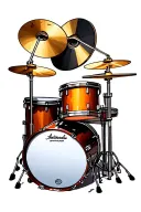 Drumset and Percussion instruments tattoo design idea