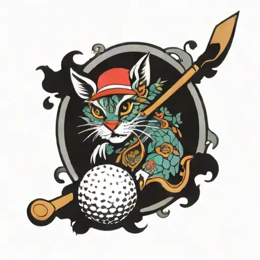 London Vancouver golf tattoo design idea