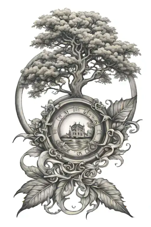 represents ocd tattoo design idea