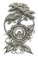 represents ocd tattoo design idea