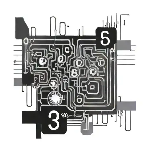 A binar code that have in it the numbers 1952,1956,1980 tattoo design idea